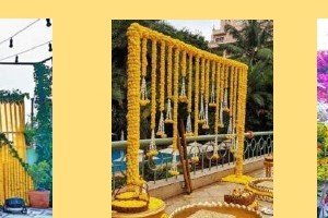 Hanging Marigold Curtains - Game Jockey & Team Building Udaipur